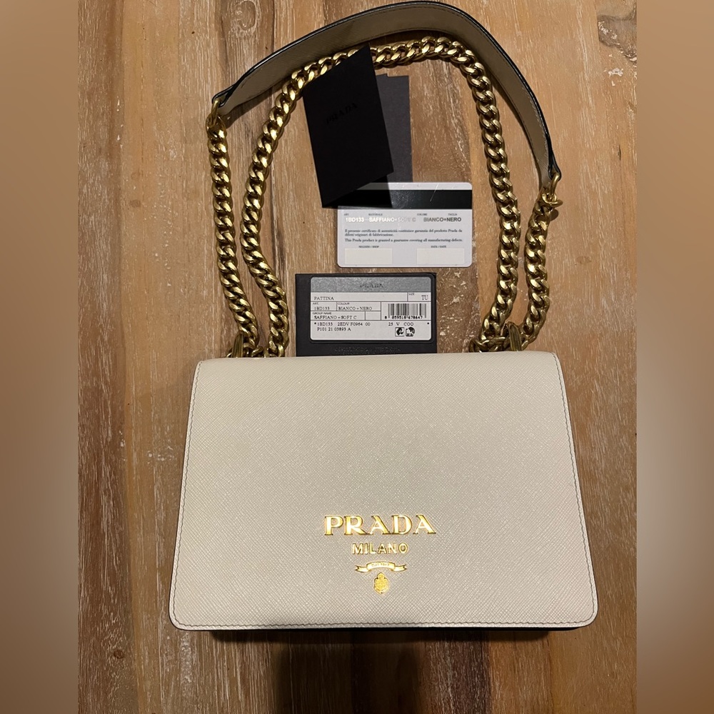 Prada Saffiano Soft Calf Crossbody